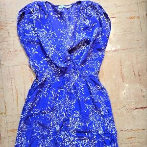 Kimchi Blue Silk Faux Wrap Dress